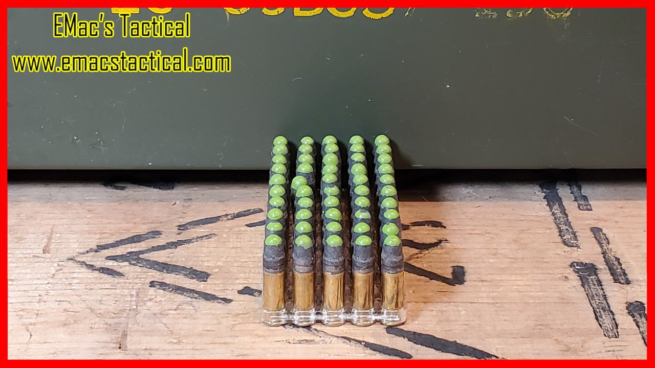 22 Long Rifle Green Tracer Ammunition 50x Count
