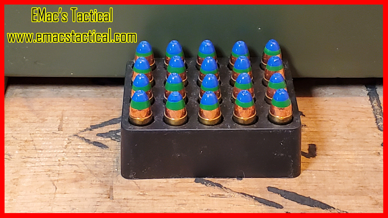 9mm 9x19 Heavy Tracer-Incendiary Blue/Green Tip Exotic Ammunition Green Tracer [10 Count]