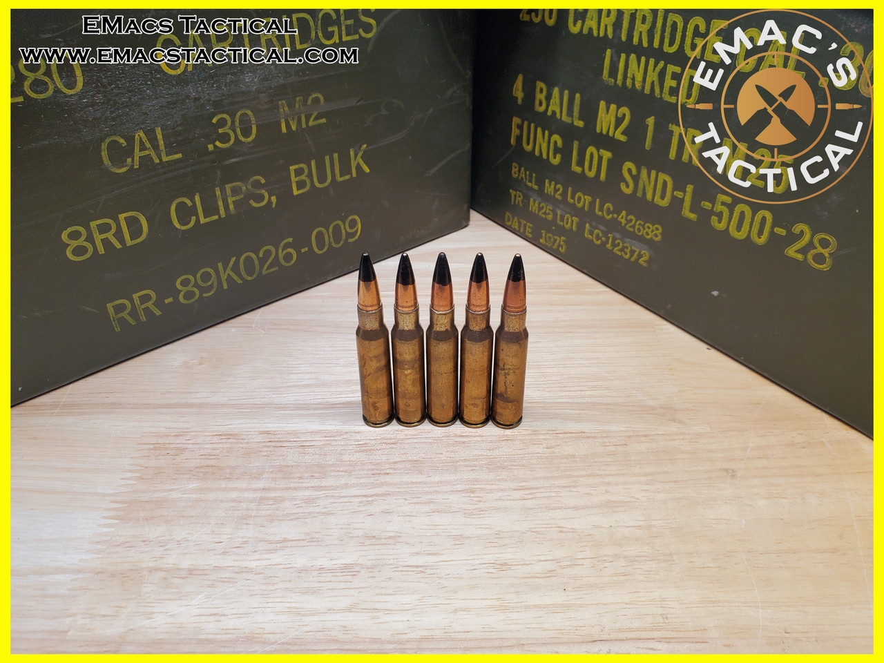 .308/7.62x51 Israeli M61 Armor Piercing Black Tip Round-Factory