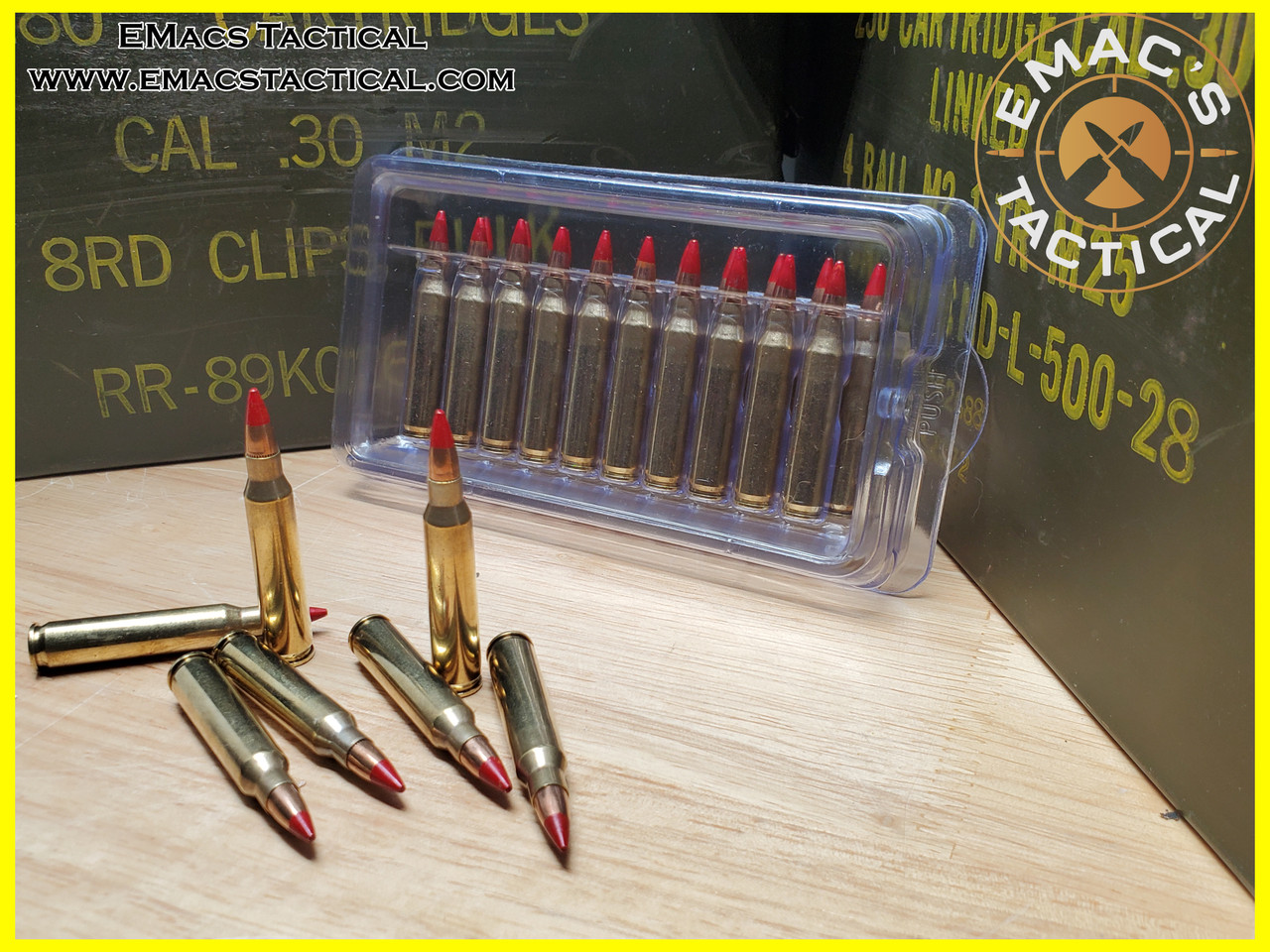 5.56 Tracer Red Tipped Ammunition [10x Count]