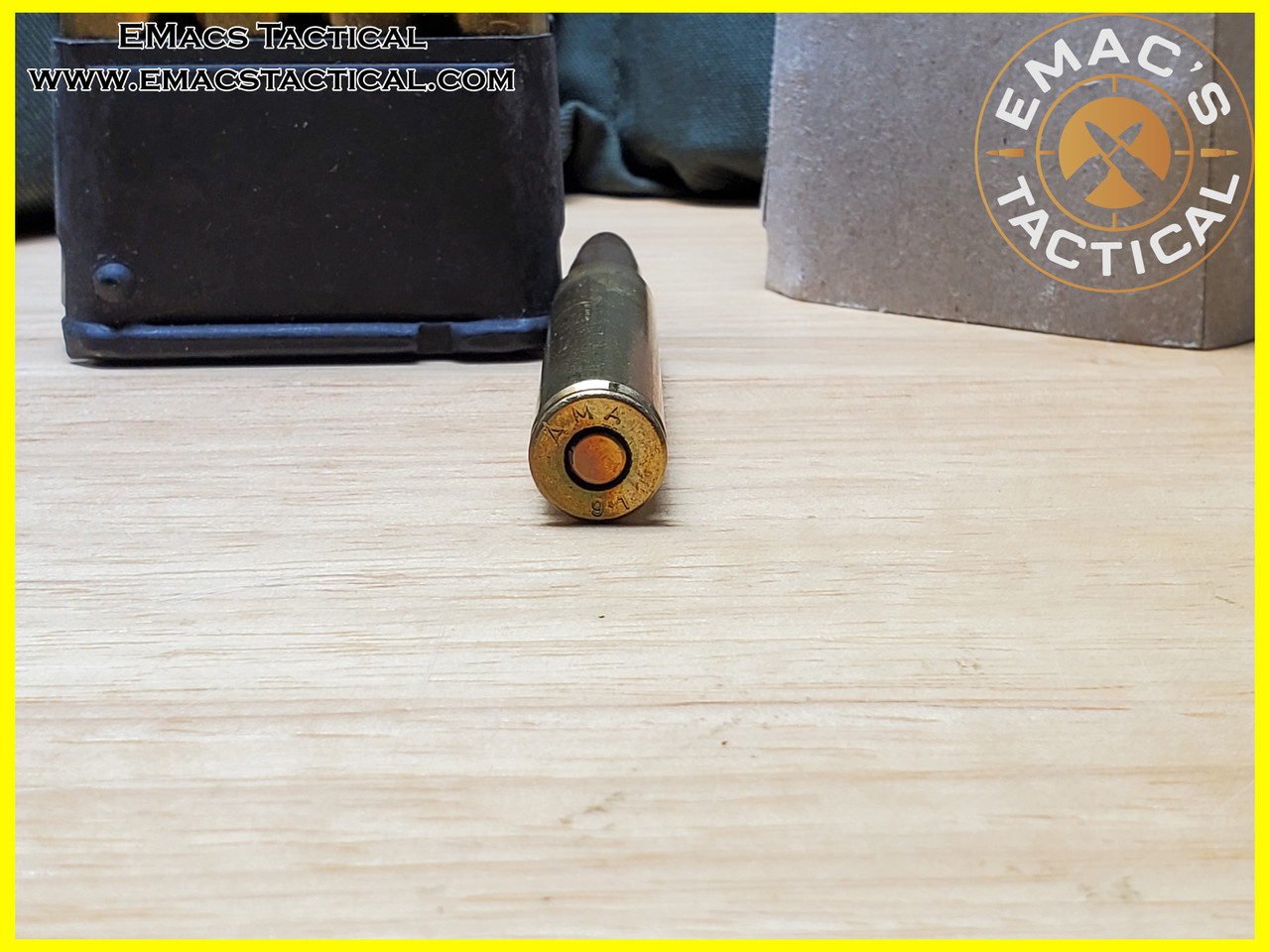30-06 M1 Garand AMA-91 M2 Ball Bandolier 6 Clips, 48 RNDS - EMac's