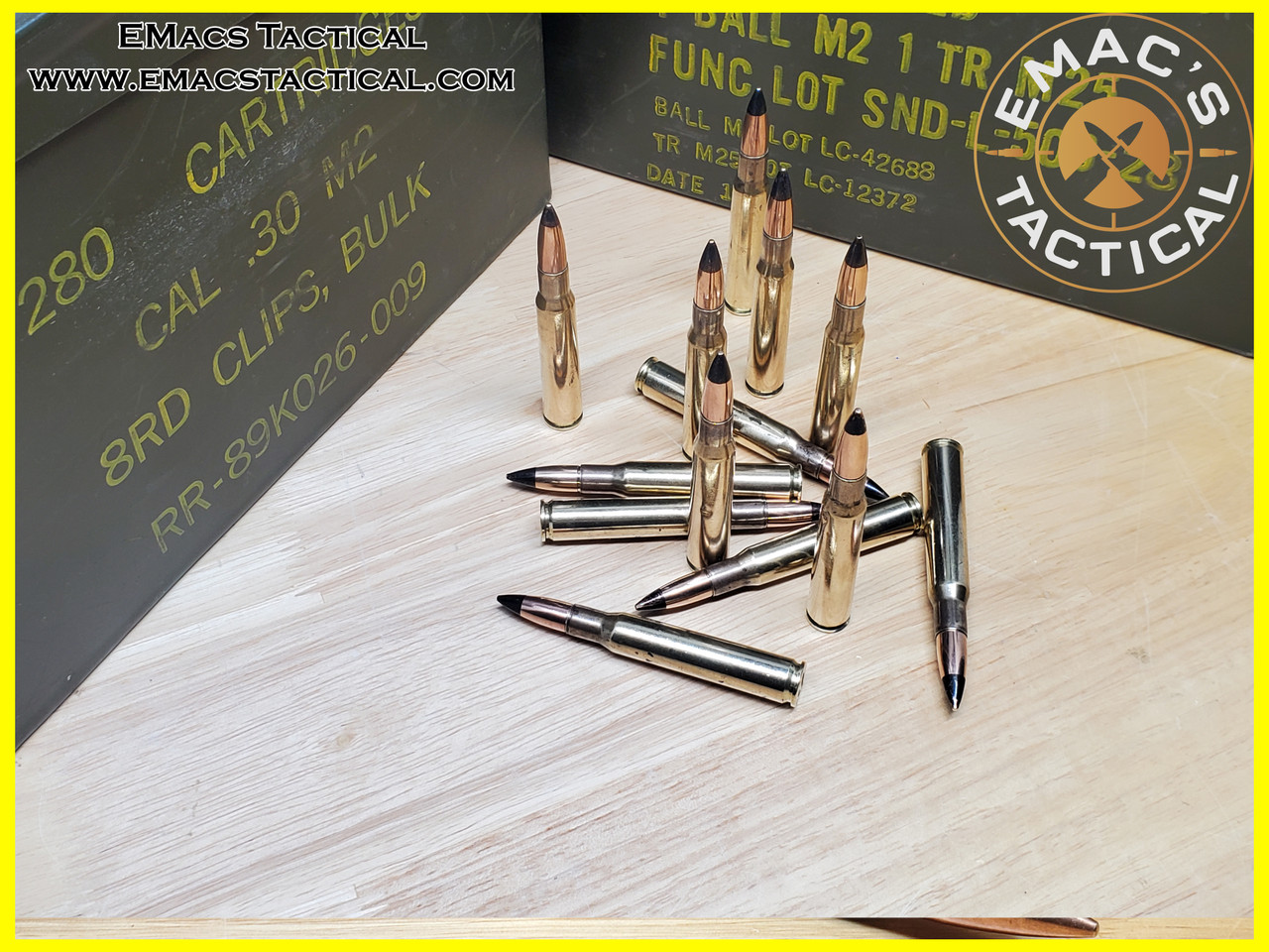 30-06 Armor Piercing Military Surplus Black Tip M1 Garand Ammunition