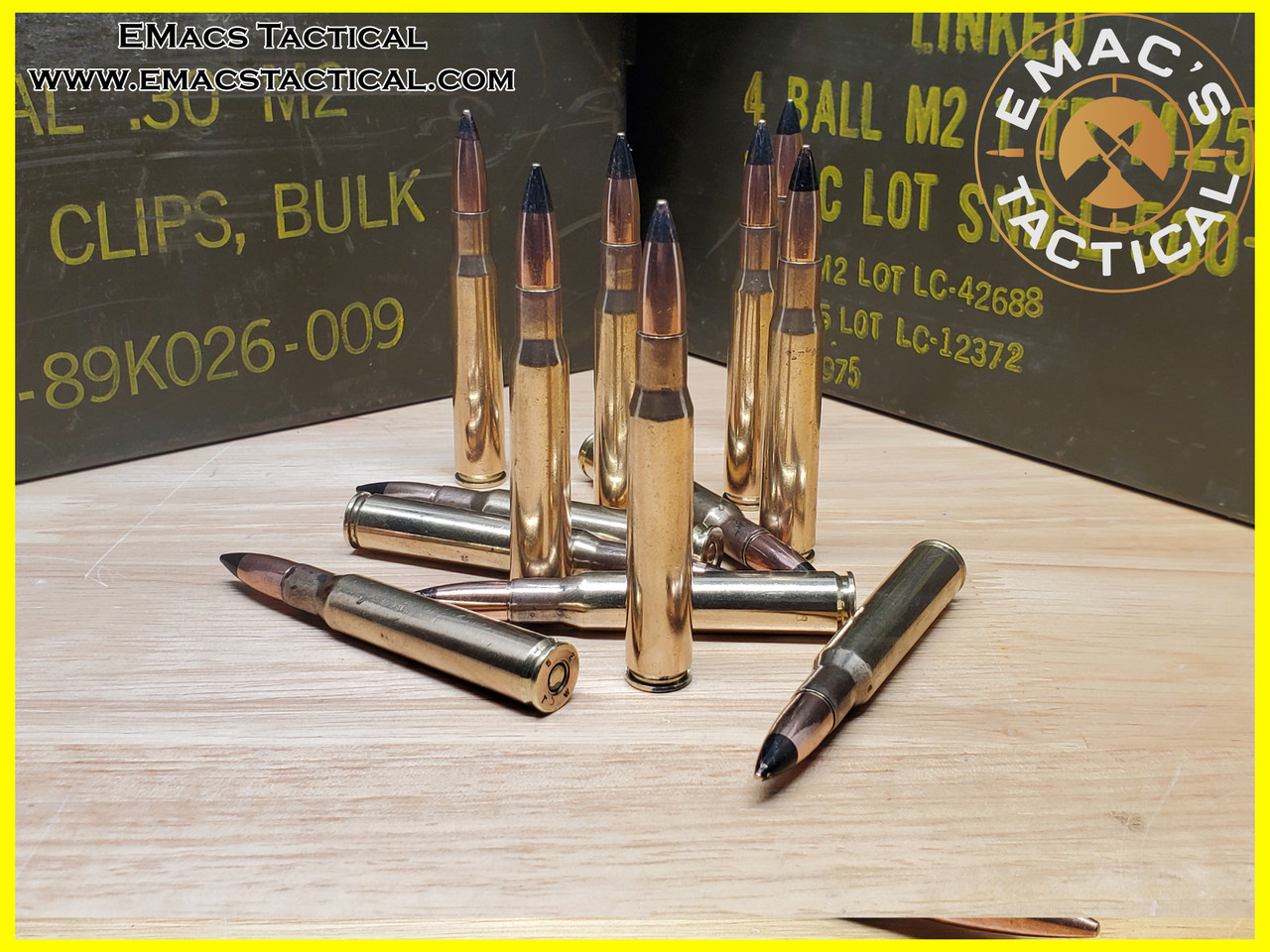 30-06 Armor Piercing Military Surplus Black Tip M1 Garand Ammunition