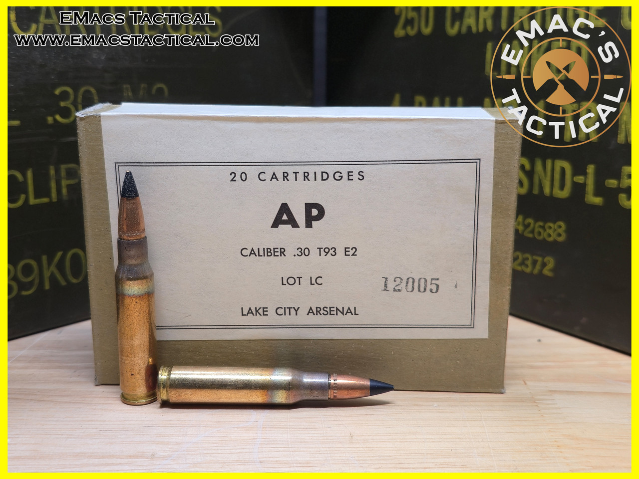 Lake City 308 Armor Piercing 'Original Box'  T93 E2