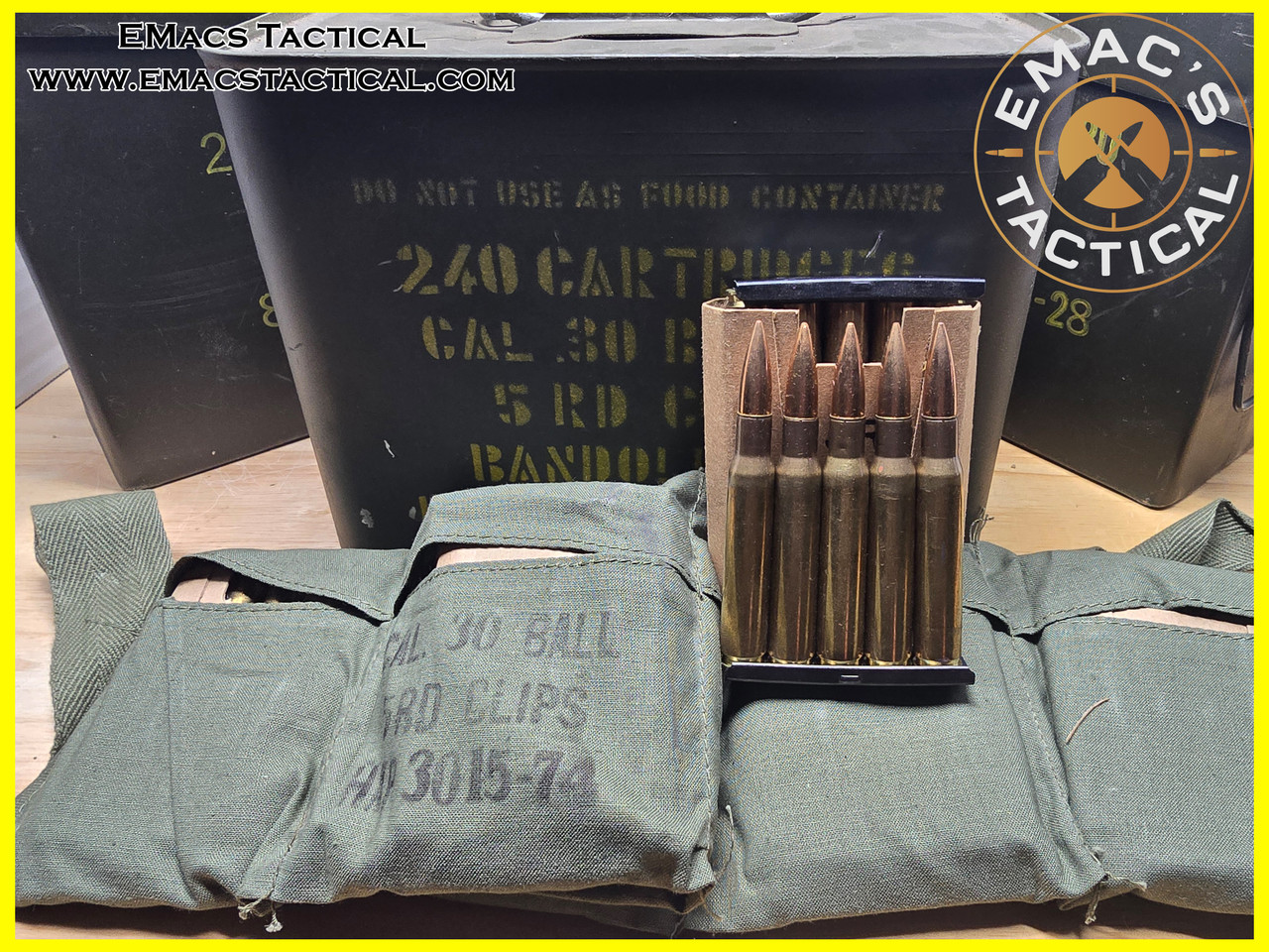 30-06 1903 M2 Ball Full Can 240 Rounds Military Surplus Ammo