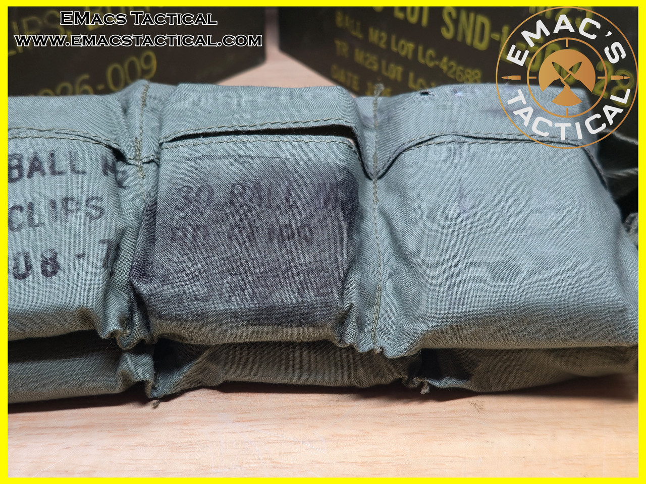 30-06 1903 M2 Ball 60 Round Bandolier Military Surplus Ammo