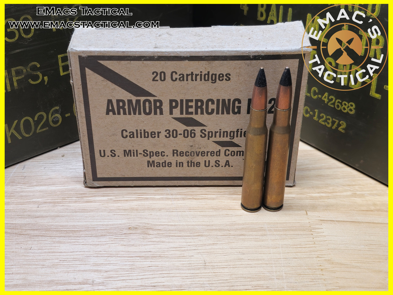 M2AP 30-06 Boxed - Black Tip Armor Piercing Garand Ammunition [Box of 20x]