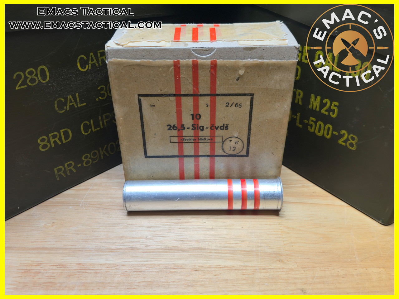 26.5mm Czech Flares Triple Red Rain Long *Rare* - EMac's Tactical