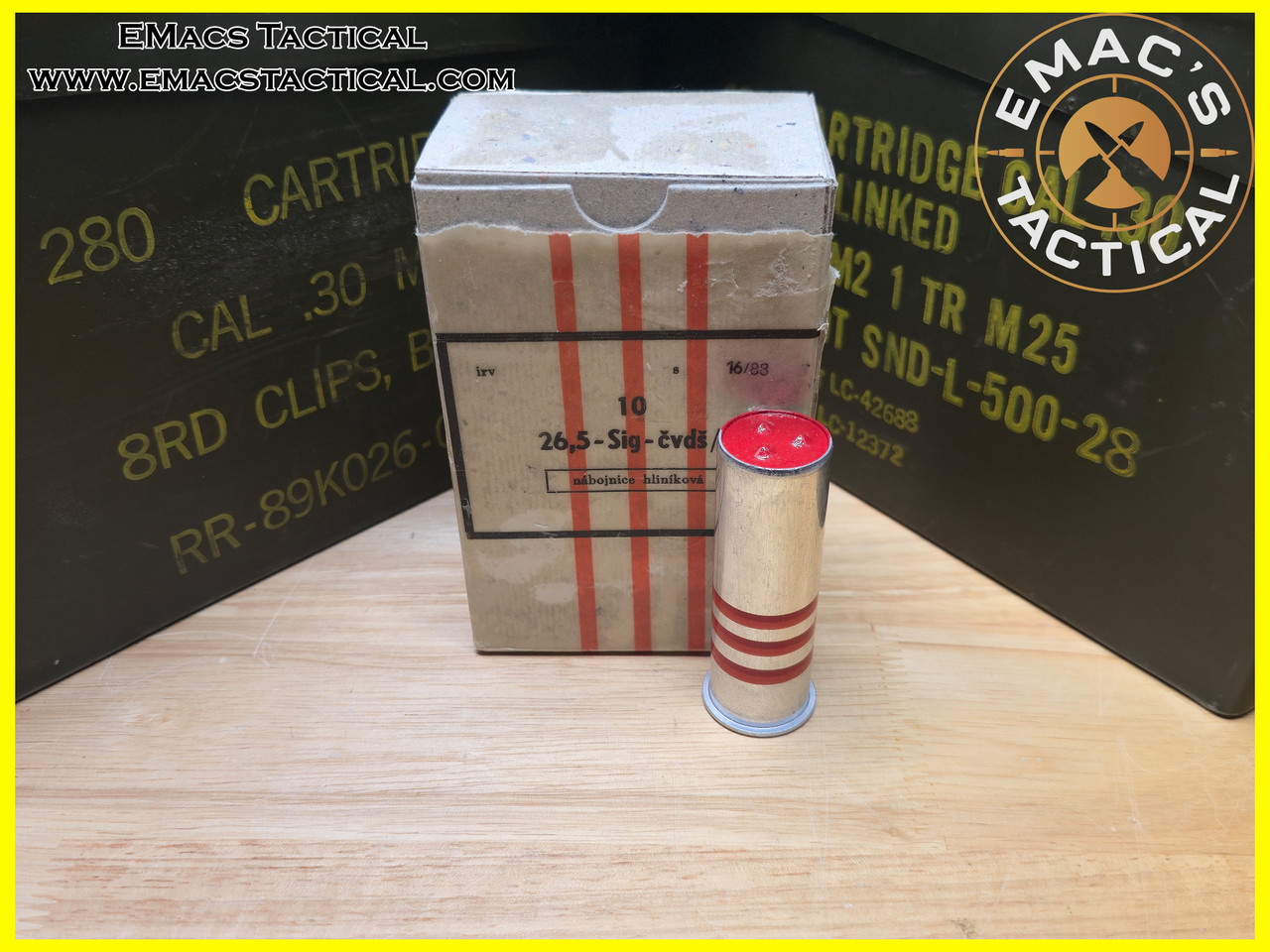 5/26~5/28発送不可　BULLET 26.5mm Czech Flares Triple Red Rain Short *Rare* - EMac's Tactical