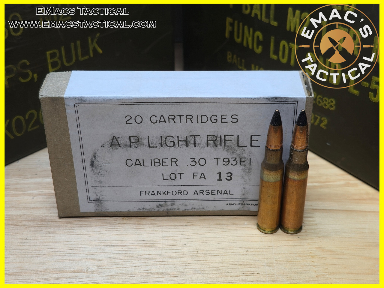 308 AP - T93E1 Frankford Arsenal Box