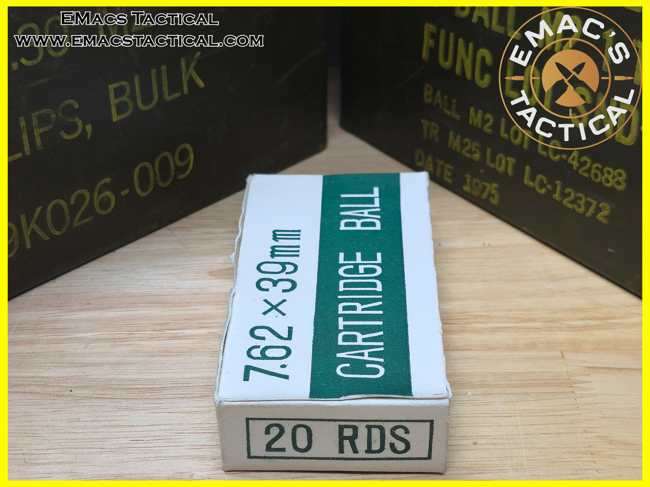 7.62x39 LAP Boxed Chinese Steel Core - EMac's Tactical Shop