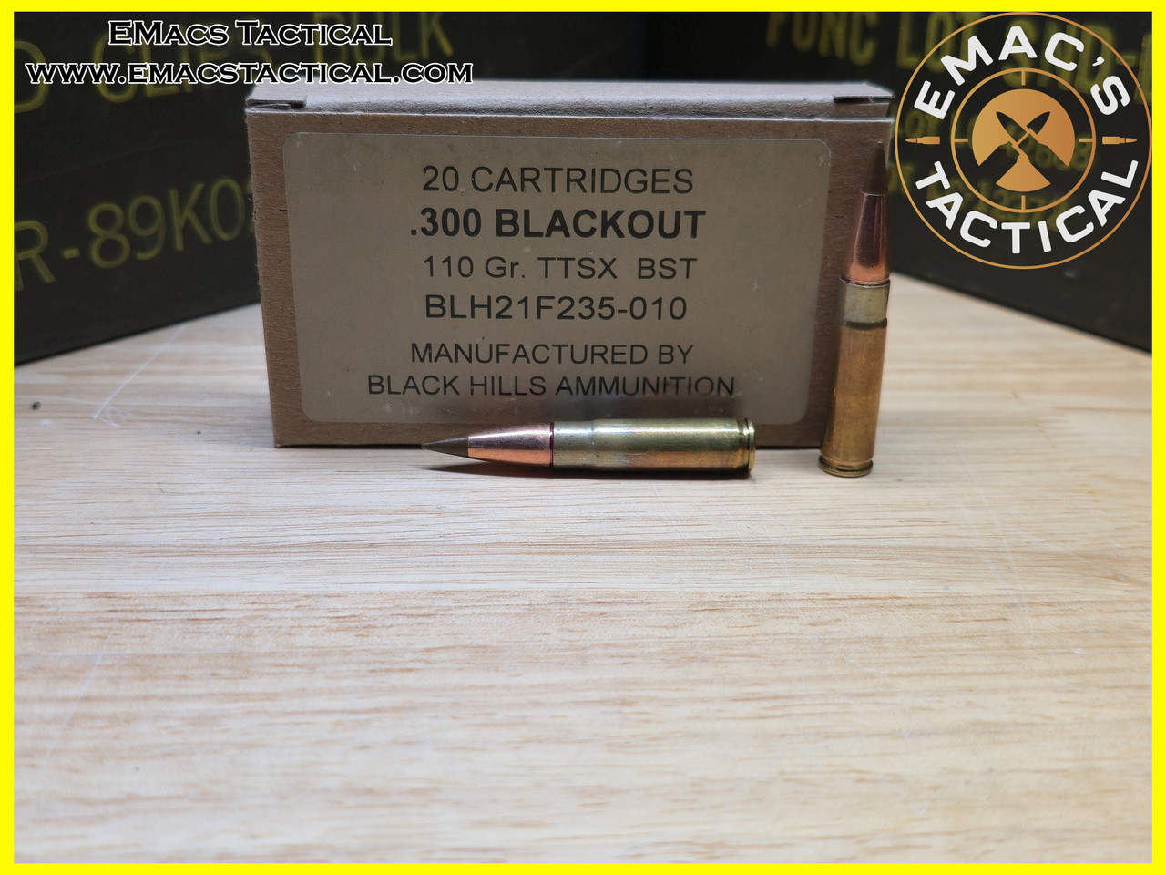 .300 Blackout 110gr TTSX BST Black Hills Contract