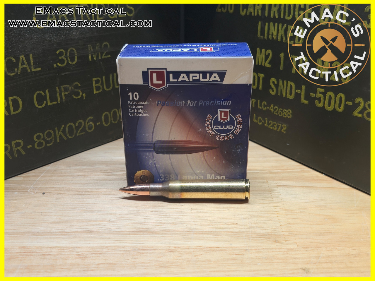 338 Lapua Mag 250gr LOCK BASE