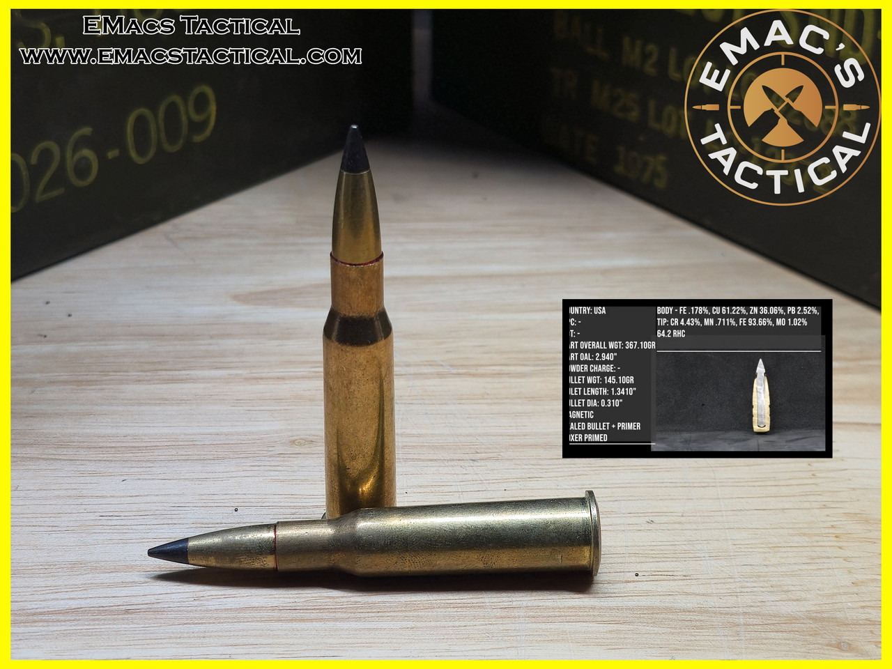 7.62x54r AP Armor Piercing RARE Contract [Single Round]