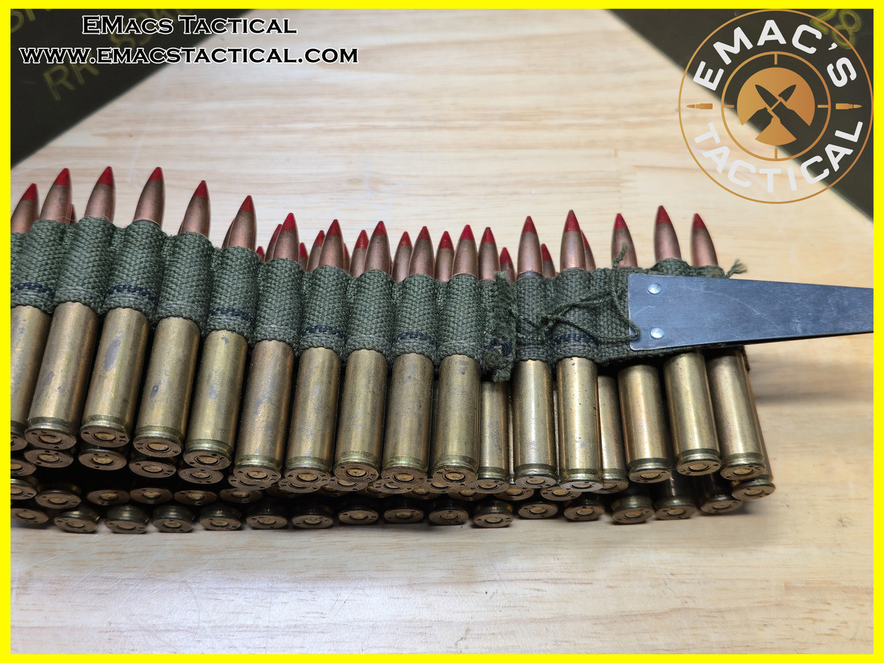 .30 Cal Tracer Ammunition Surplus 30-06 Belted 60 Rounds