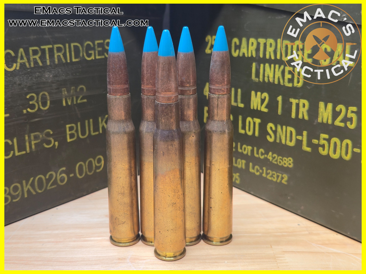 .50 M1 Incendiary Ammunition - Blue Tip