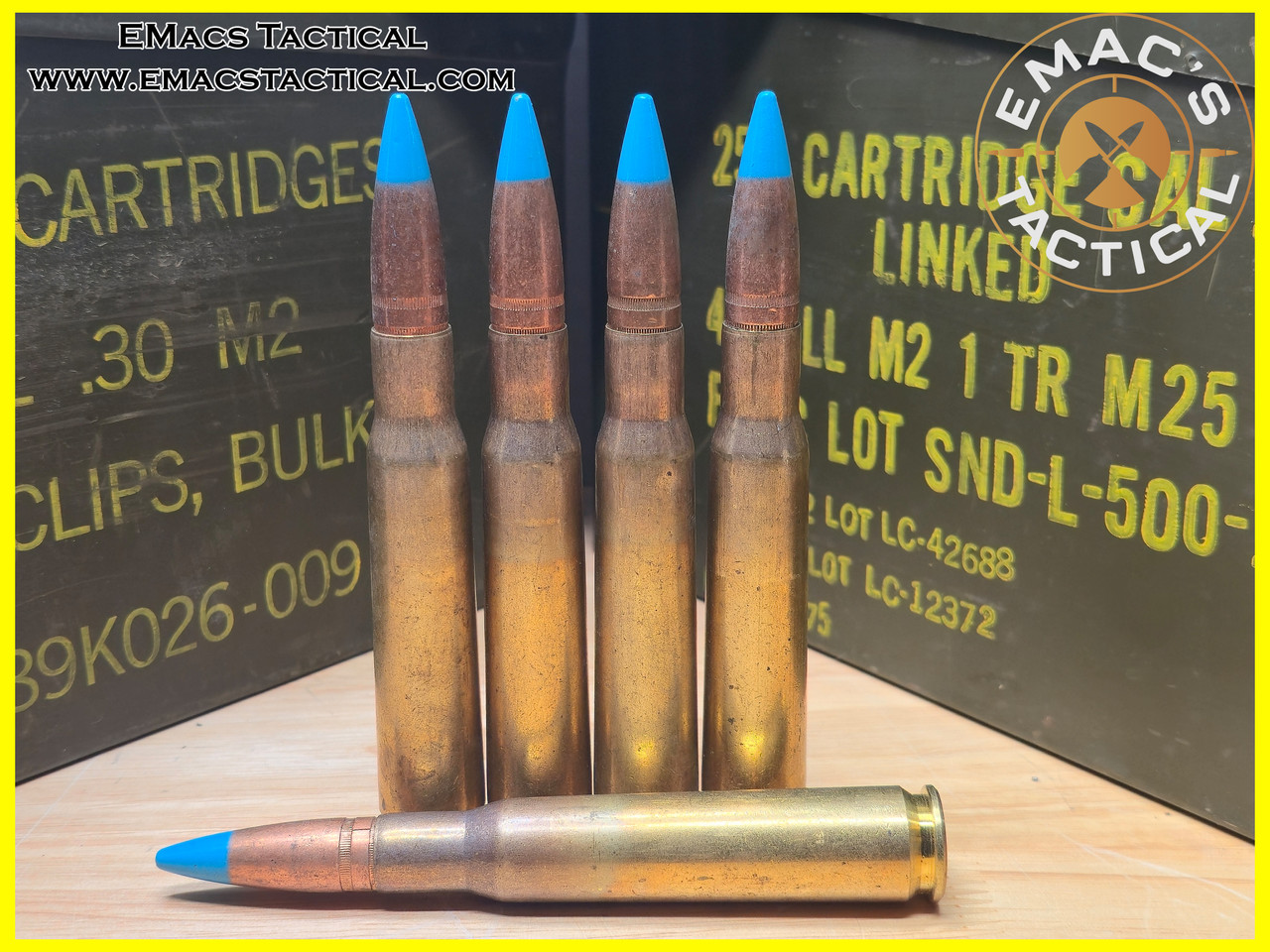 .50 M1 Incendiary Ammunition - Blue Tip
