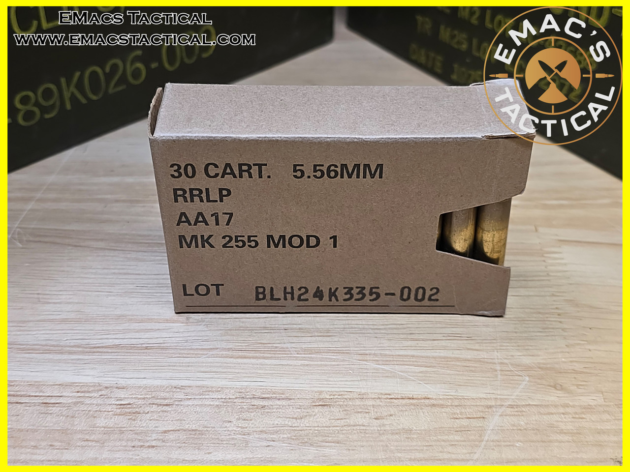 ammo CD まとめ売り 5.56 MK255 Mod1 RRLP Black Hills Contract Ammunition - EMac's