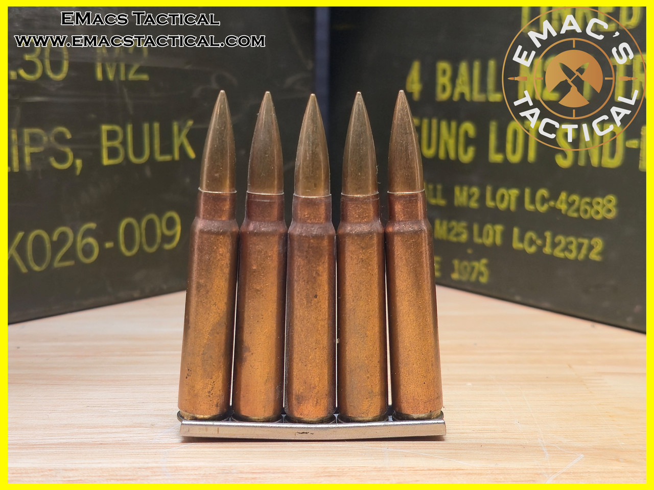 7.65x53 Argentine on 5 round Stripper Clips ORBEA