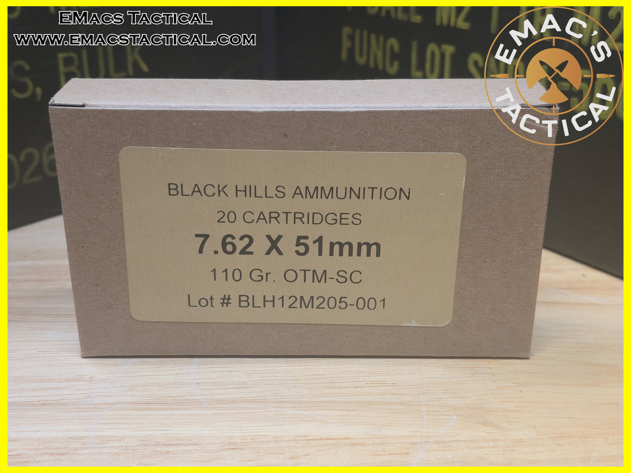 7.62x51 110gr OTM-SC Contract Black Hills Contract Ammunition