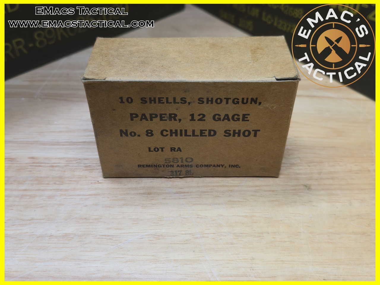 12 Gage No. 8 Chilled Shot Remington Arms 10 Shotgun Shell Box