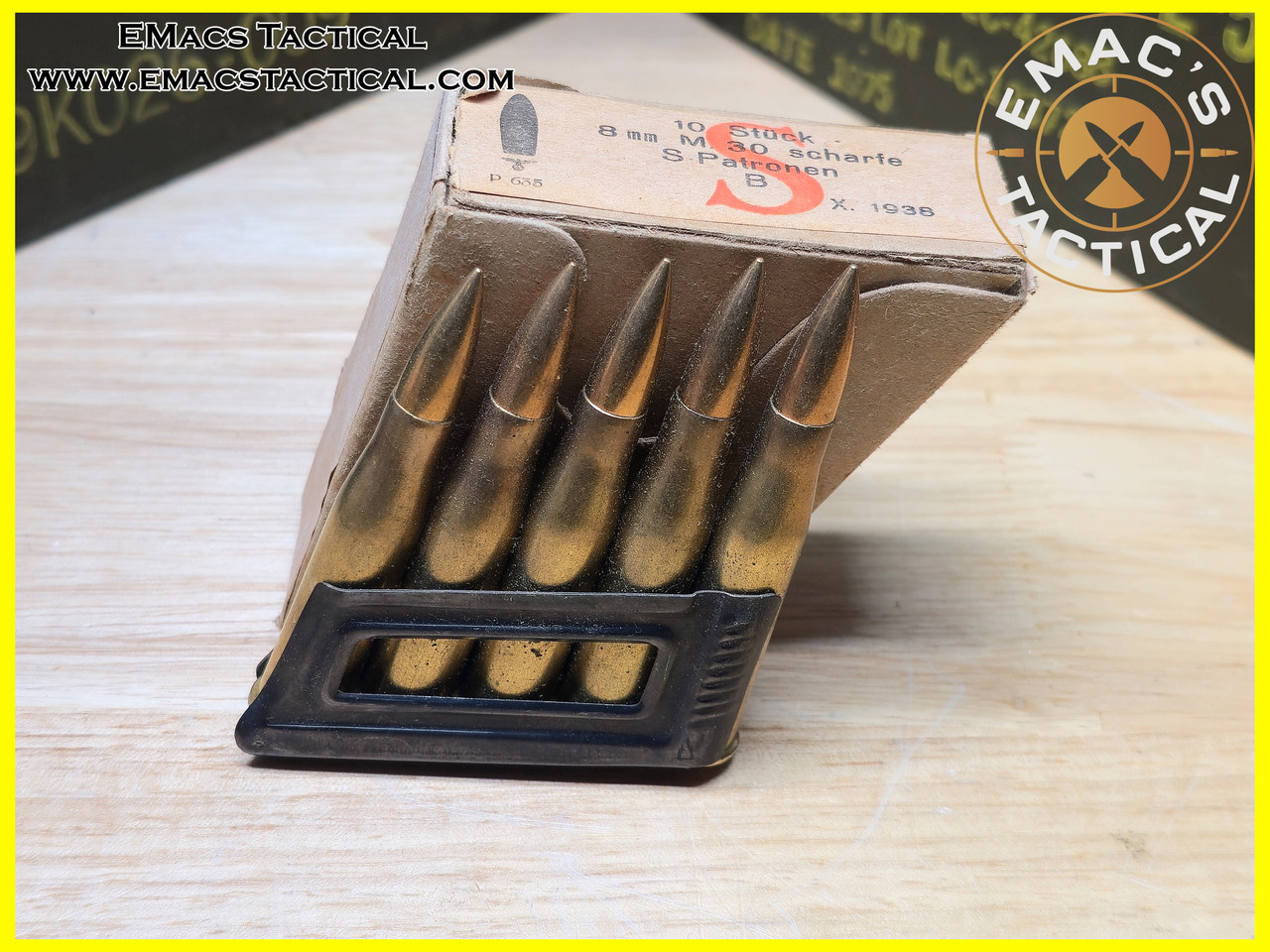 8x56R 1938 M.30 Scharfe S-Patronen Surplus Ammo - EMac's Tactical