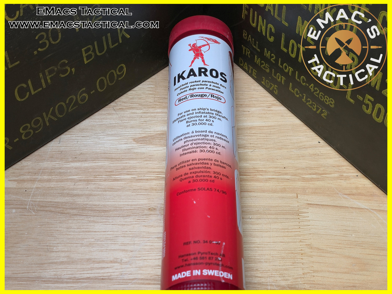 IKAROS Parachute Rocket Red Emergency Signal - EMac's Tactical Armory