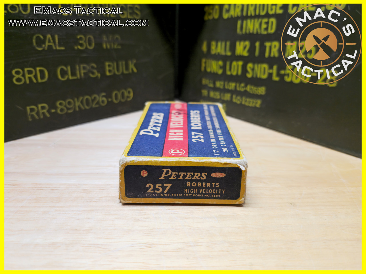 Peters High Velocity .257 Roberts Vintage Ammo Box