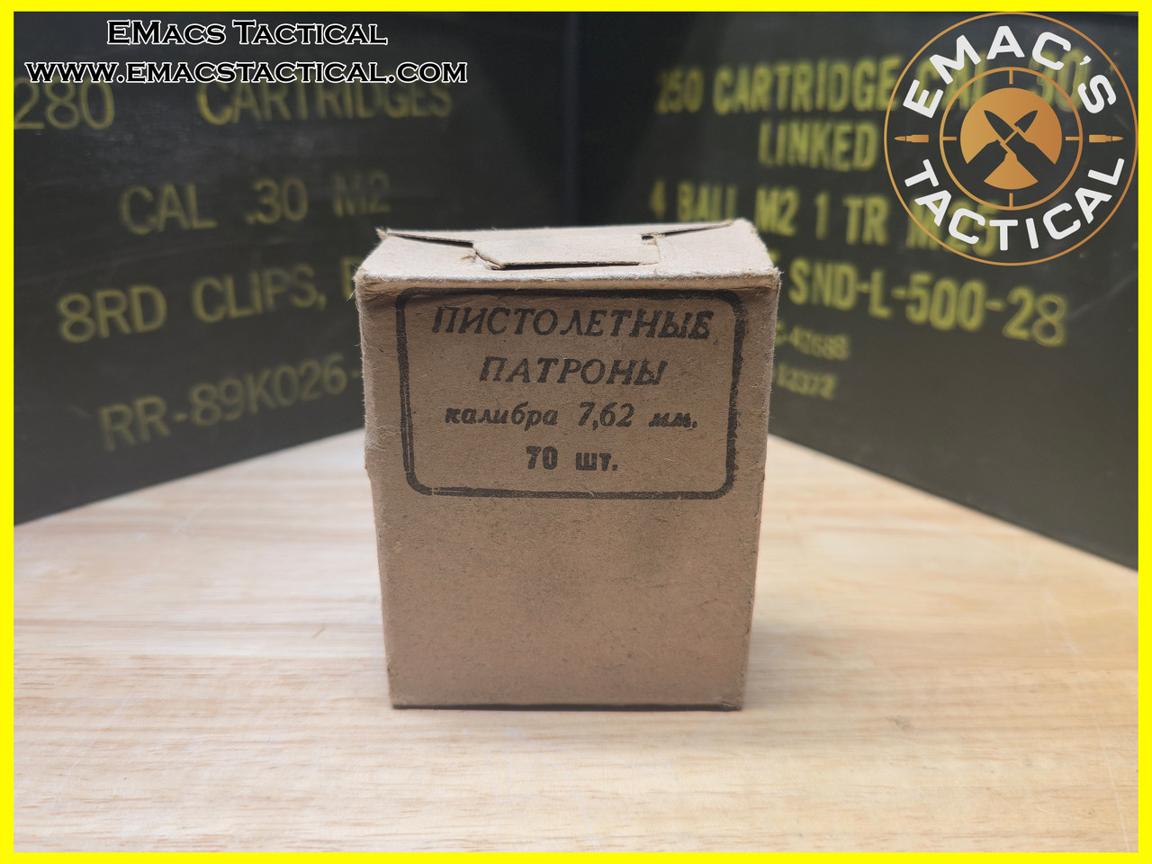 7.62x25 Tokarev Soviet Surplus Ammo - 70 Rounds - EMac's Tactical