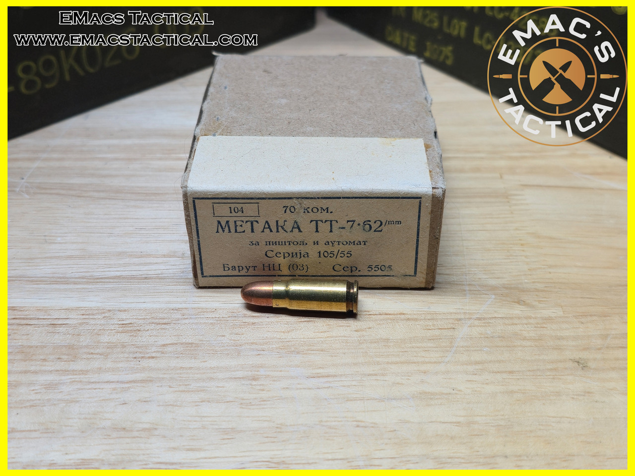 7.62x25 Tokarev Bulgarian - 70 Cartridges