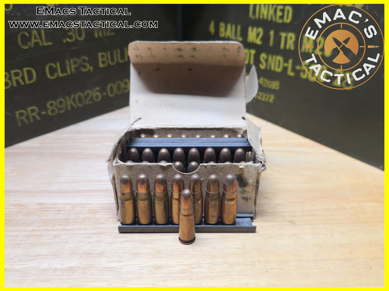 7.62x25 Czech M48 Steel Core Surplus Tokarev Ammunition - EMac's