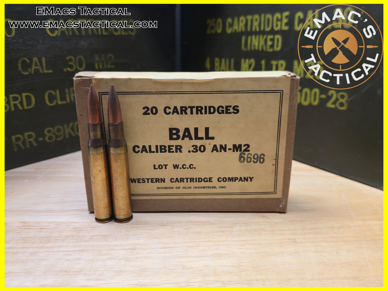 30-06 WCC Western Cartridge Company .30 AN-M2 Ball
