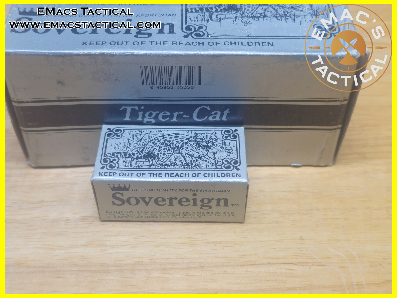 Vintage Sovereign Tiger-Cat High Velocity .22 LR Ammo - 50 Round Box 22 Long Rifle