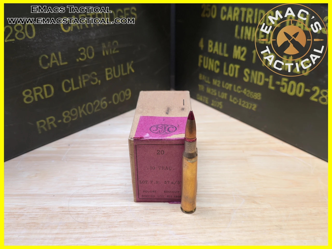 .30-06 Tracer FN Herstal  Military Surplus - 20rd Box