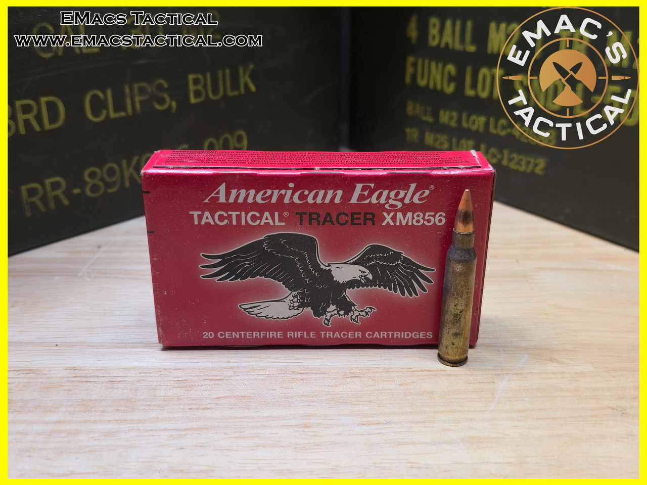5.56 XM856 Tactical Tracer Federal American Eagle - 20x - EMac's