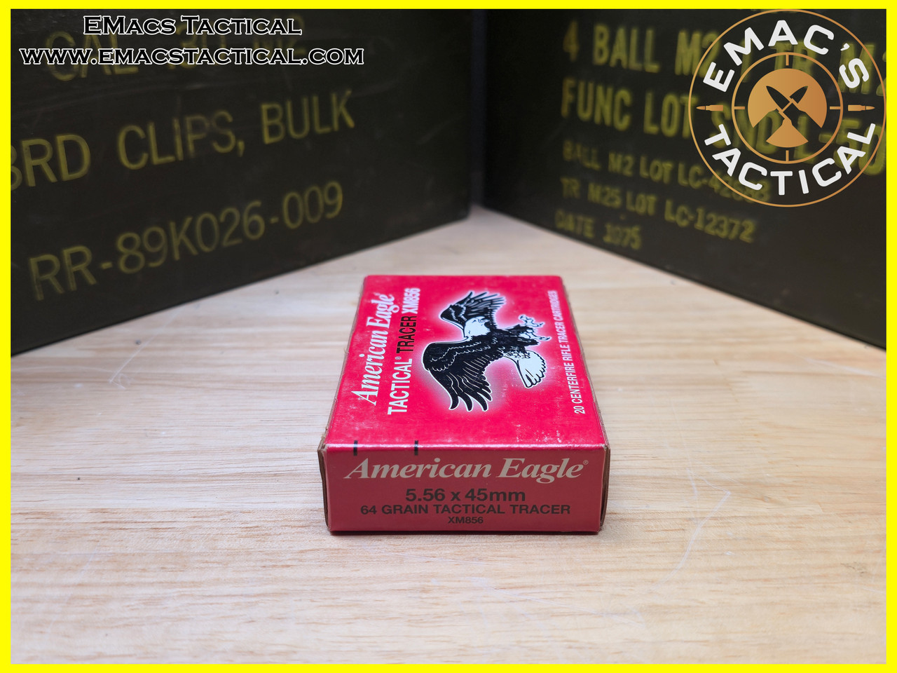 5.56 XM856 Tactical Tracer Federal American Eagle - 20x - EMac's
