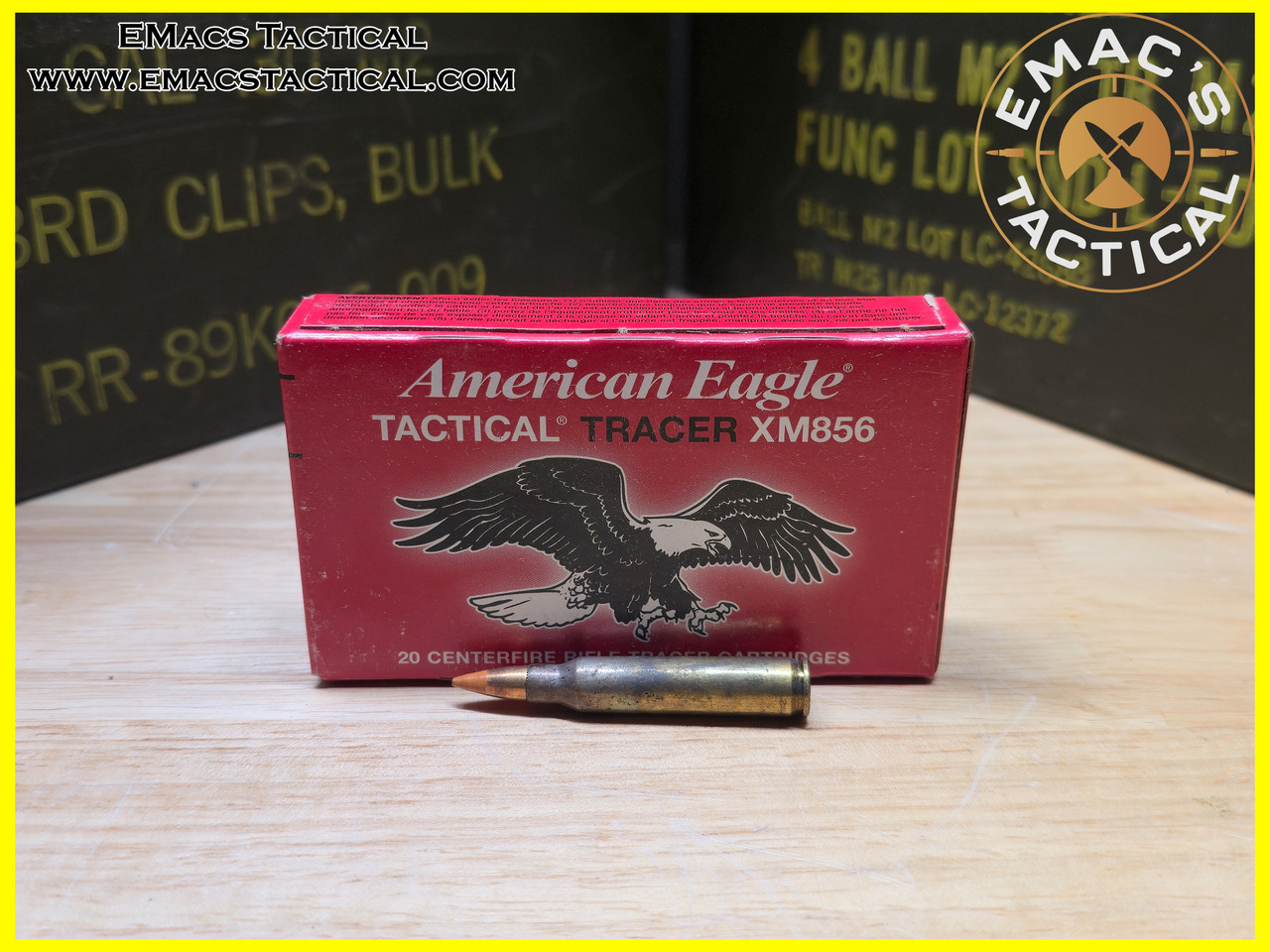 5.56 XM856 Tactical Tracer Federal American Eagle - 20x - EMac's