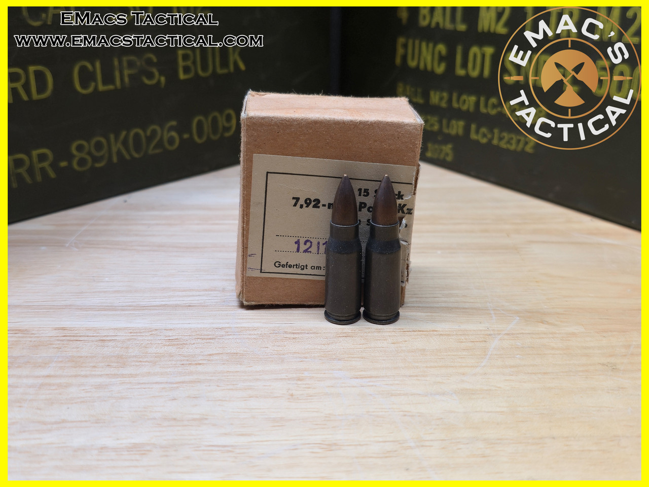 7.92x33 Kurz Ammo Box WWII German - 15 Round StG 44 - EMac's