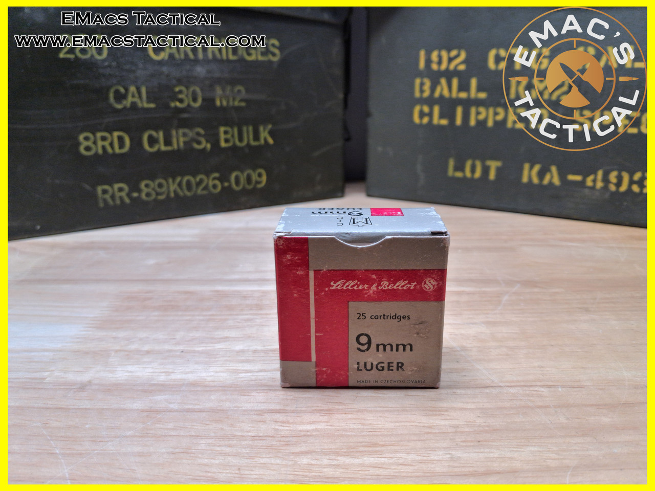 9mm Czech Steel Core Non Corrosive Sellier & Bellot