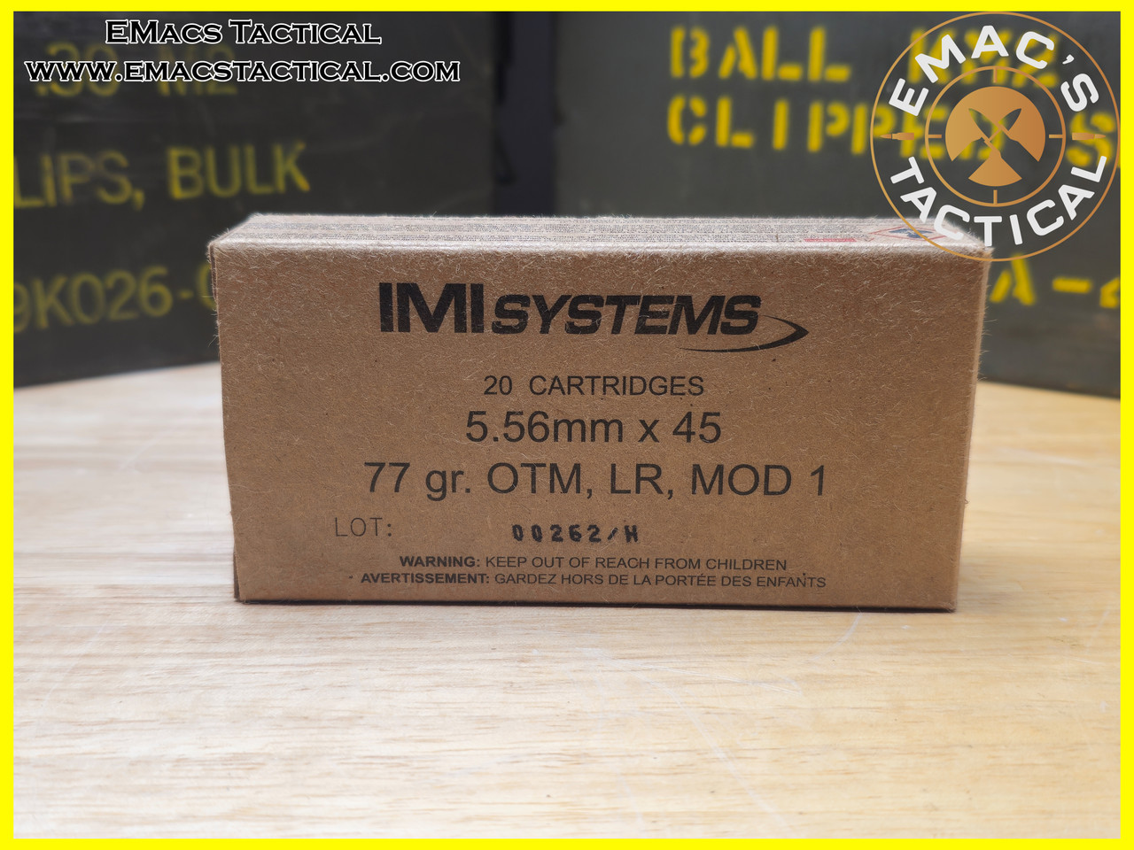 5.56x45 77gr OTM LR Mod 1 IMI Systems Ammo - EMac's Tactical Armory