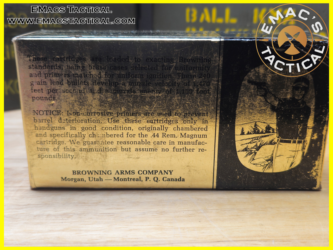 .44 Magnum 240gr Browning Centerfire Handgun Ammo – 20 Round Box