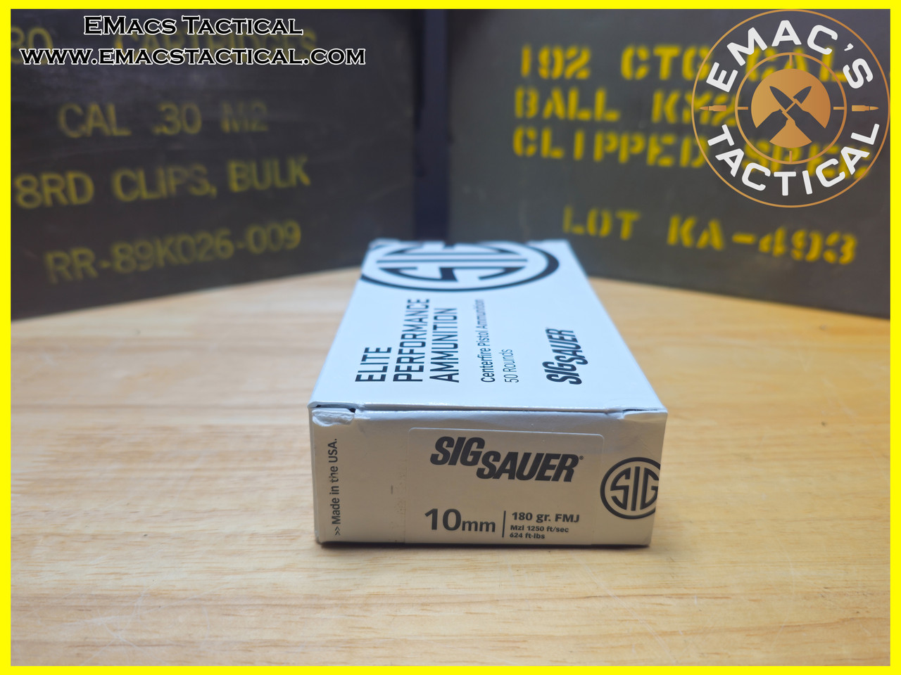 10mm 180gr FMJ SIG Sauer Elite Performance Ammo