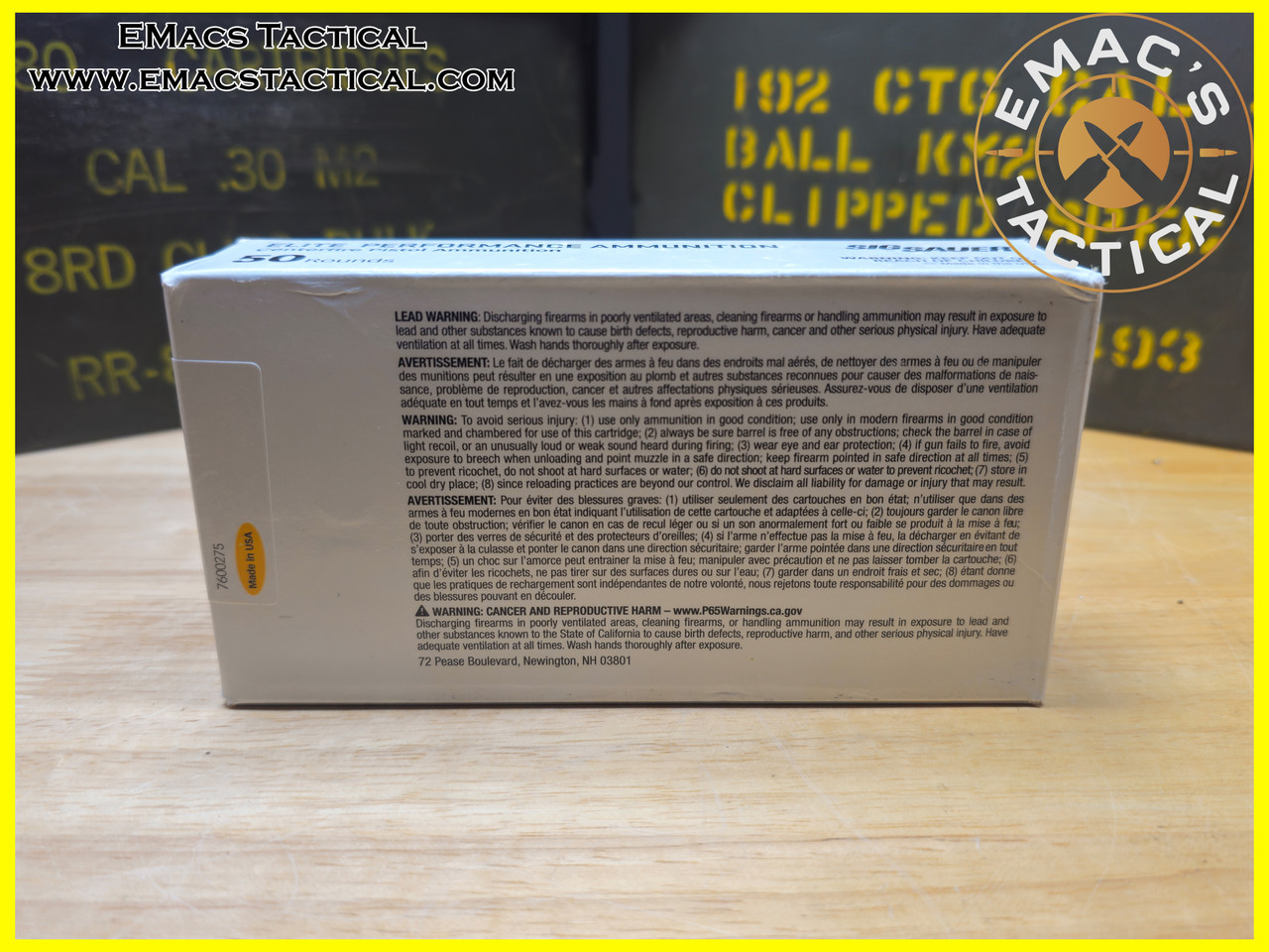 10mm 180gr FMJ SIG Sauer Elite Performance Ammo