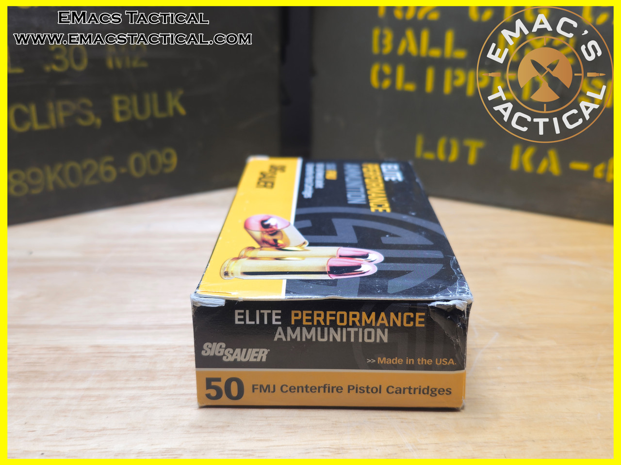 10mm 180gr FMJ SIG Sauer Elite Performance Ammo B/G