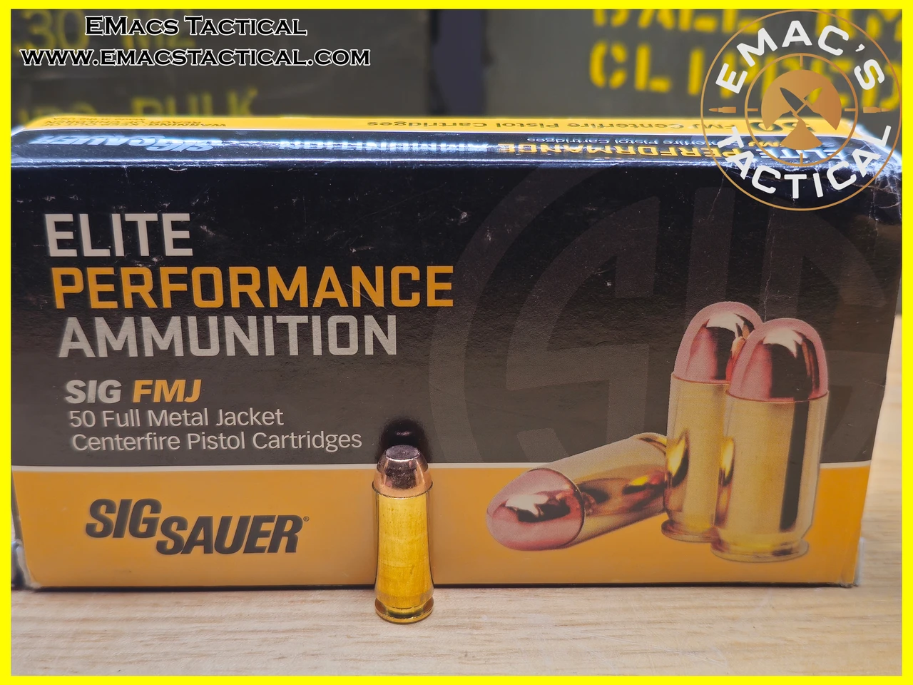 10mm 180gr FMJ SIG Sauer Elite Performance Ammo B/G