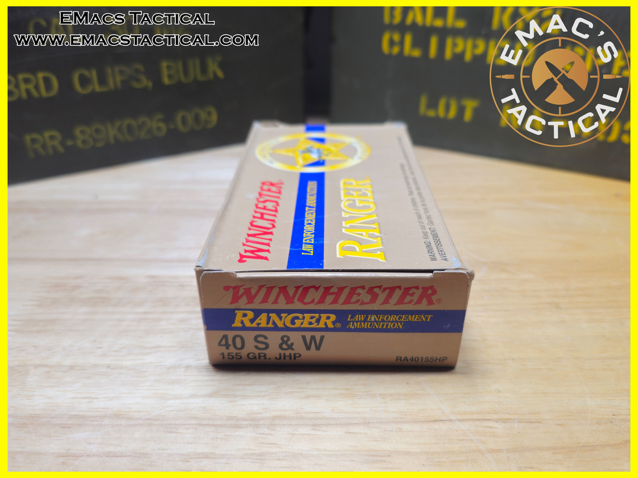 40 S&W 155gr JHP Winchester Ranger Law Enforcement Ammo