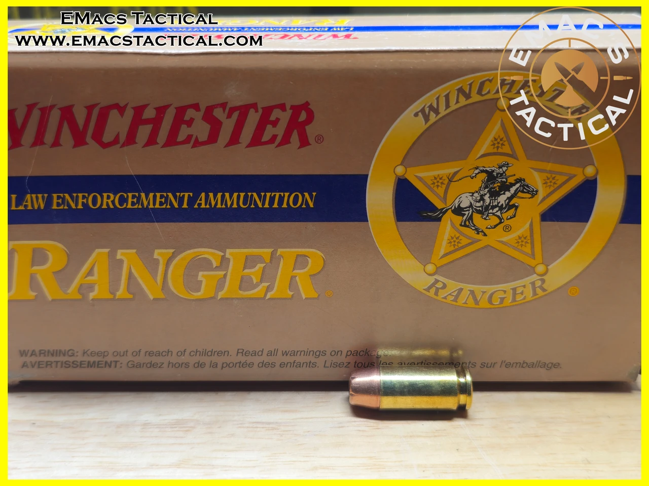 40 S&W 155gr JHP Winchester Ranger Law Enforcement Ammo