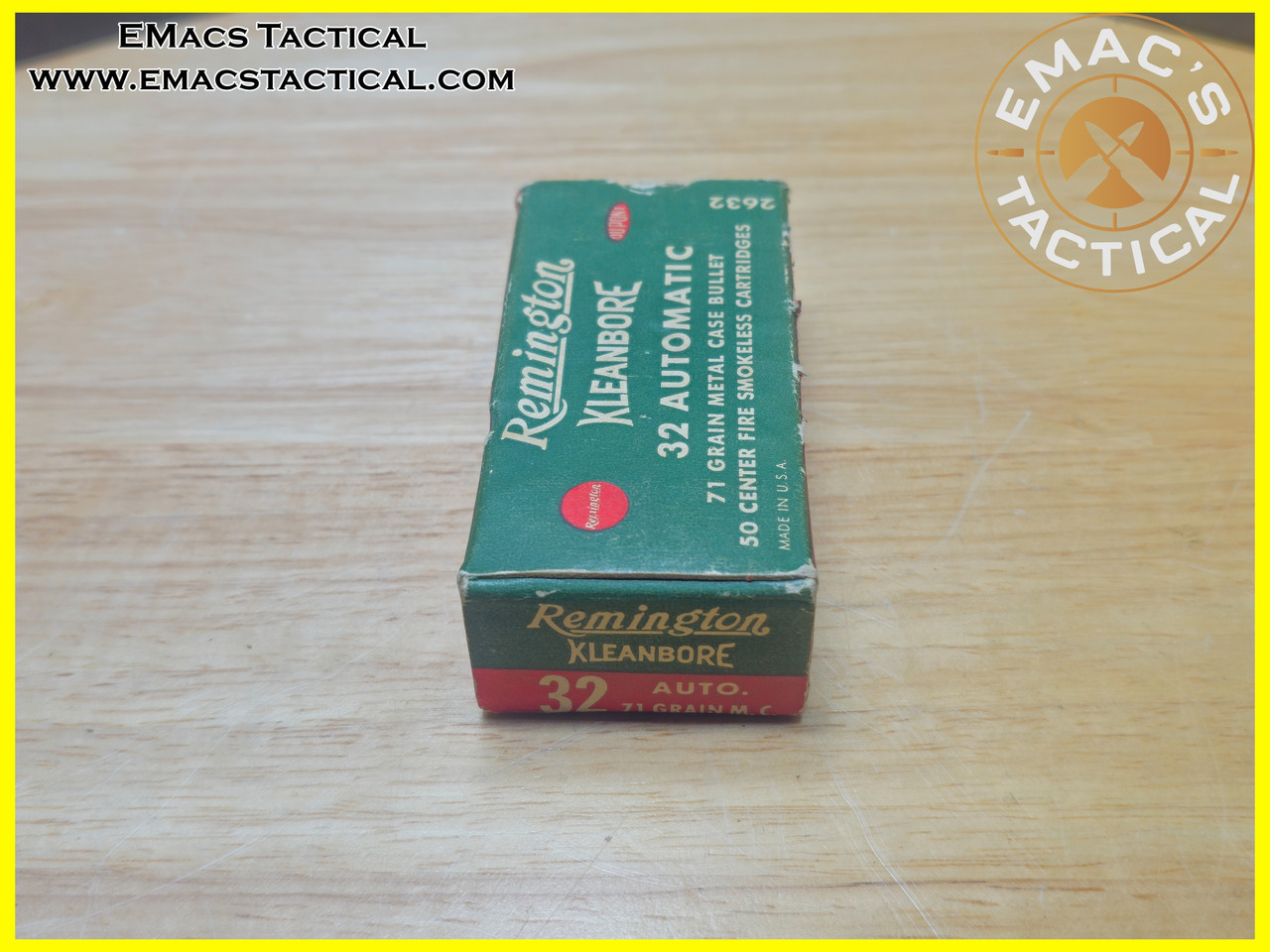 32 Auto Remington Kleanbore 71gr FMJ Ammo – 50 Round Box