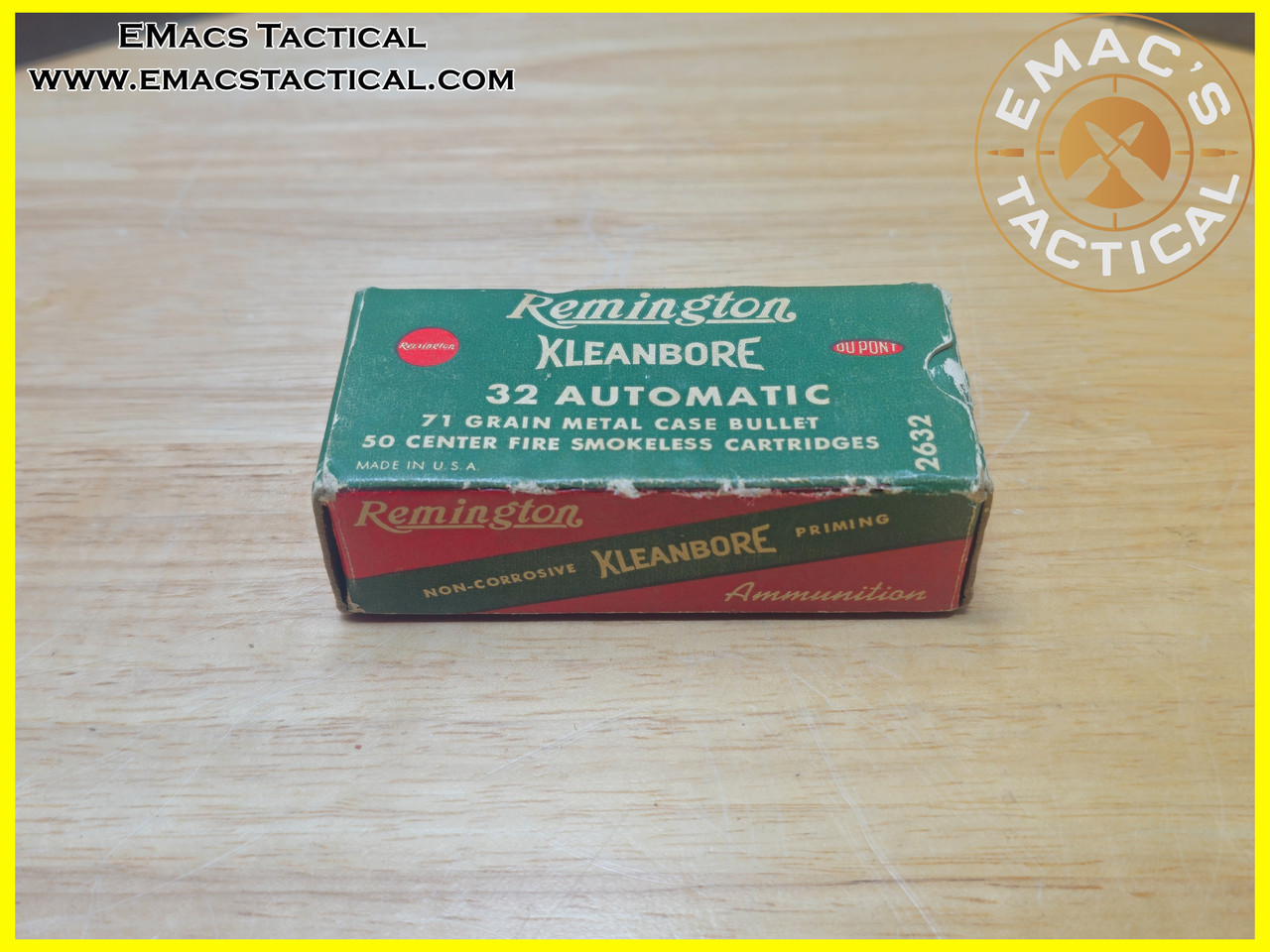32 Auto Remington Kleanbore 71gr FMJ Ammo – 50 Round Box