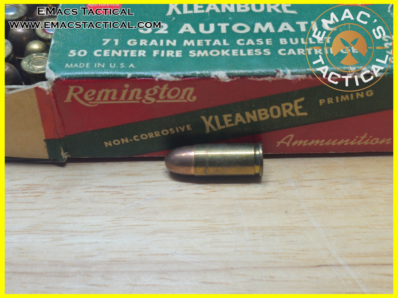 32 Auto Remington Kleanbore 71gr FMJ Ammo – 50 Round Box